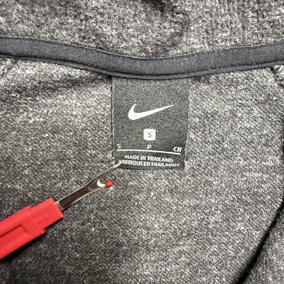 Nike 1/4 Zip Sweater Women's Small Gray Pullover Mock Neck Long Sleeve - Picture 3 of 7